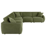 Room setup with Elysia 6-piece modular sectional sofa