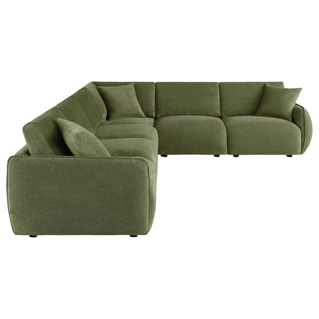 Room setup with Elysia 6-piece modular sectional sofa