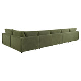 Close-up of sofa fabric and cushions on Elysia sectional