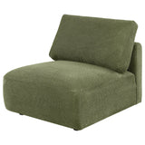 Elysia Modular Armless Chair chenille fabric detail
