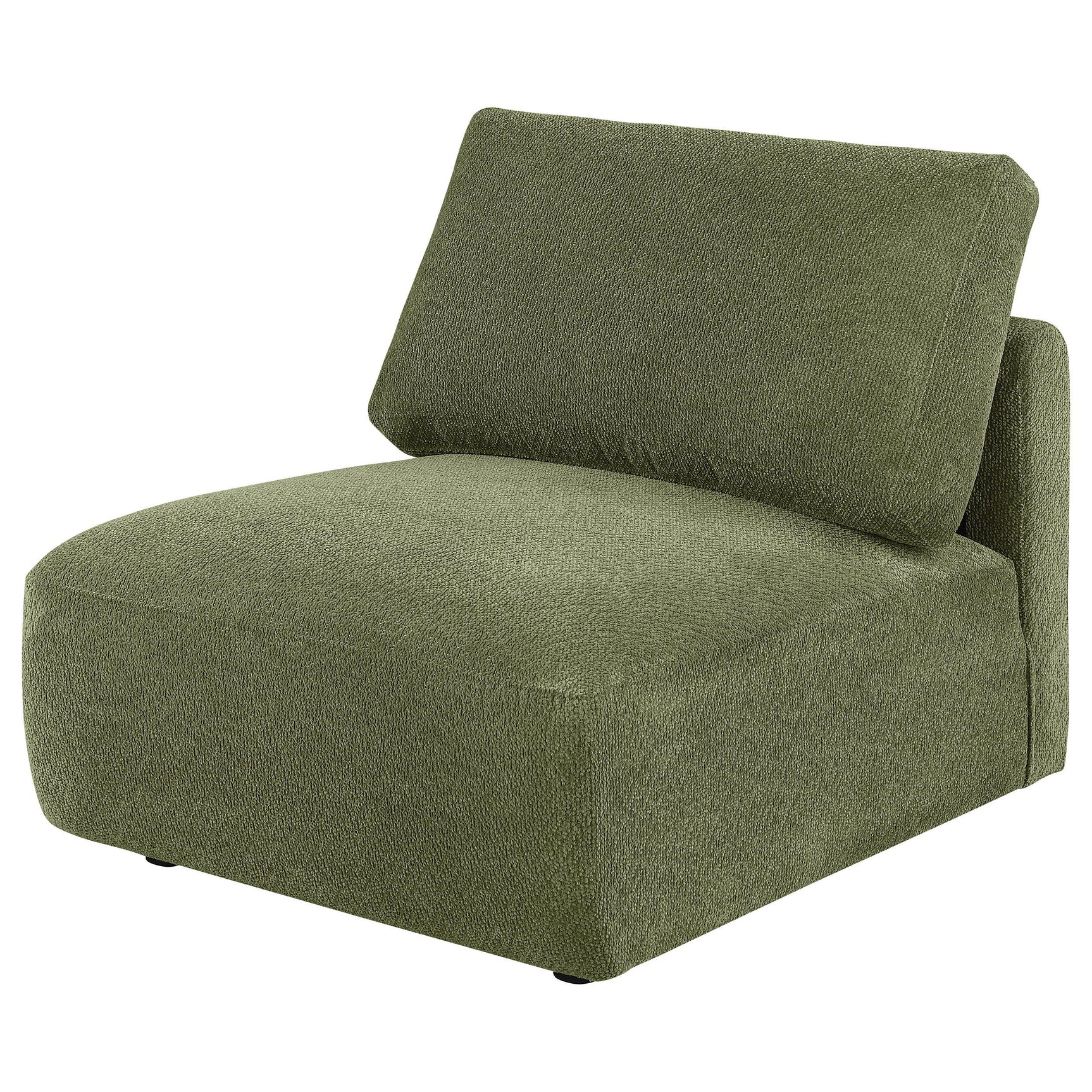 Elysia Modular Armless Chair chenille fabric detail