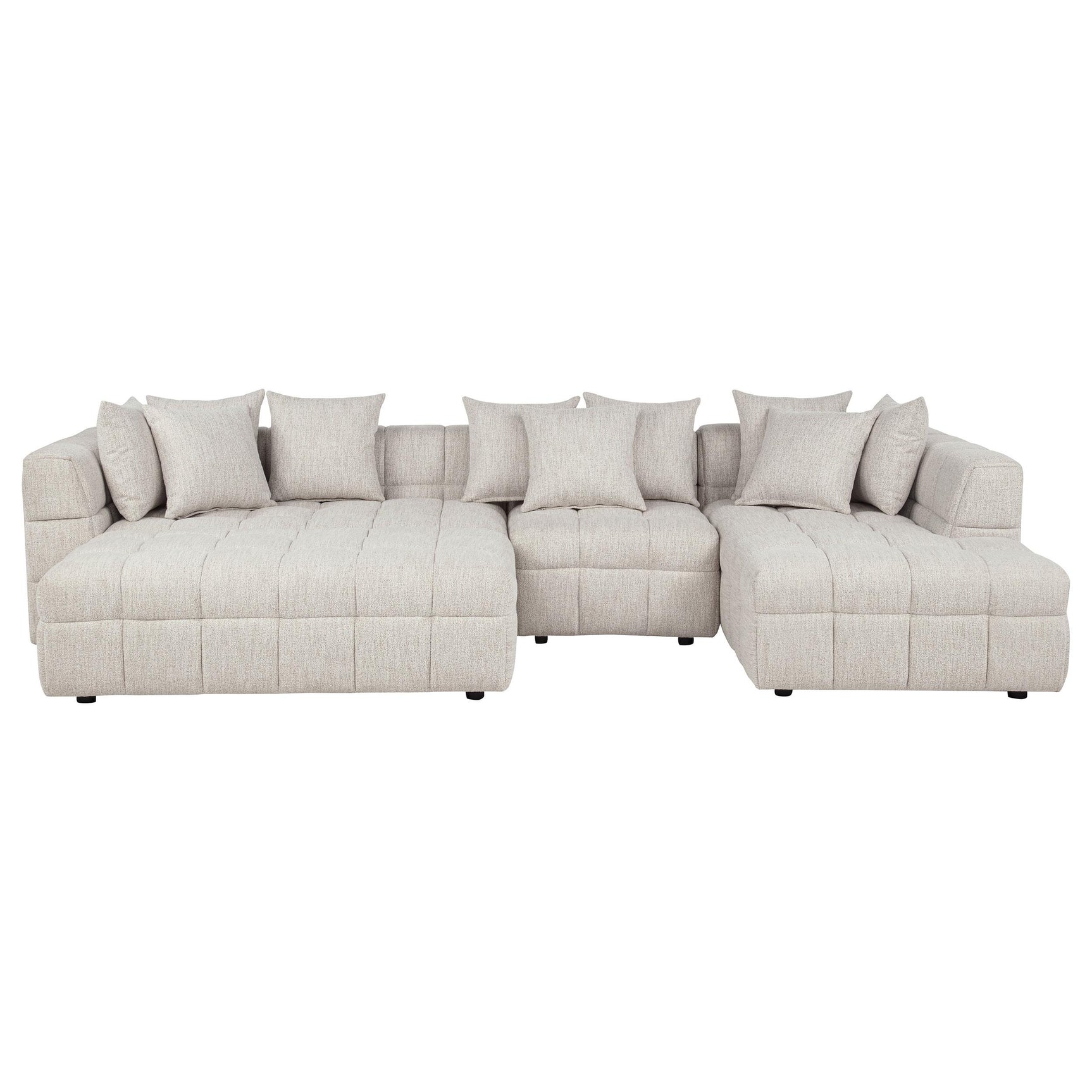 Side view of Amara 4-Piece Upholstered Sectional Sofa