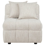 Side view of Amara Upholstered Armless Chair