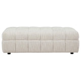 Amara ottoman corner angle highlighting stitching