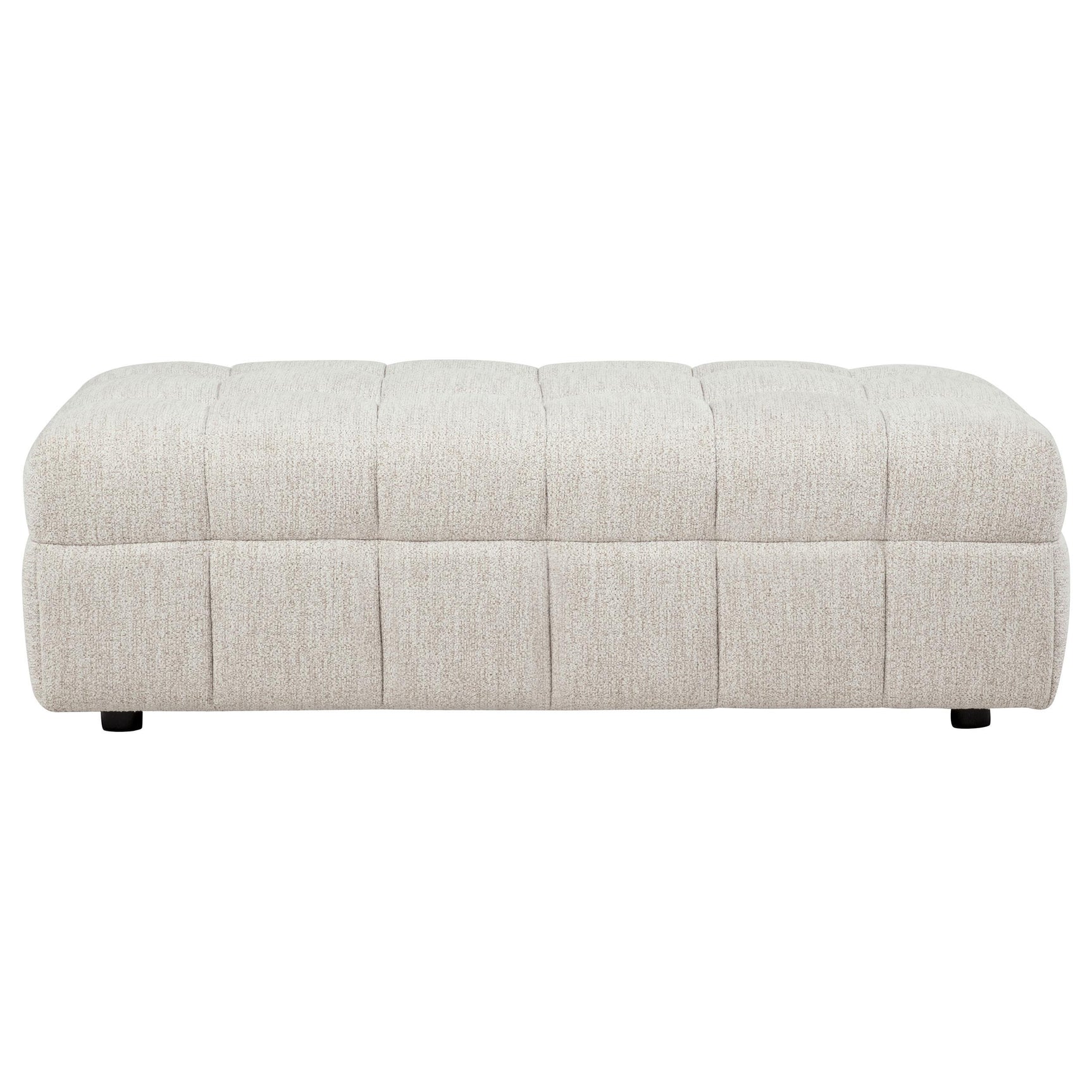 Amara ottoman corner angle highlighting stitching