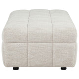 Amara ottoman view of plastic legs
