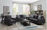 Watsonville Tufted Back Sofa Grey - Ella Furniture