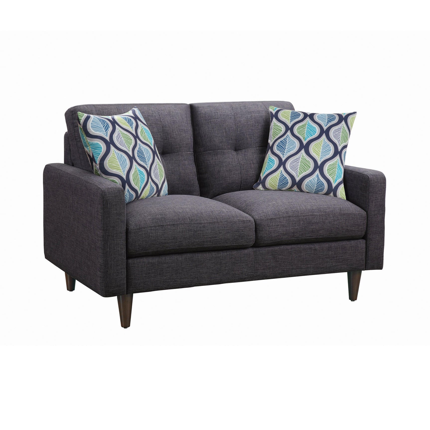 Watsonville Grey Upholstered Sofa + Loveseat 552001-S2 - Ella Furniture