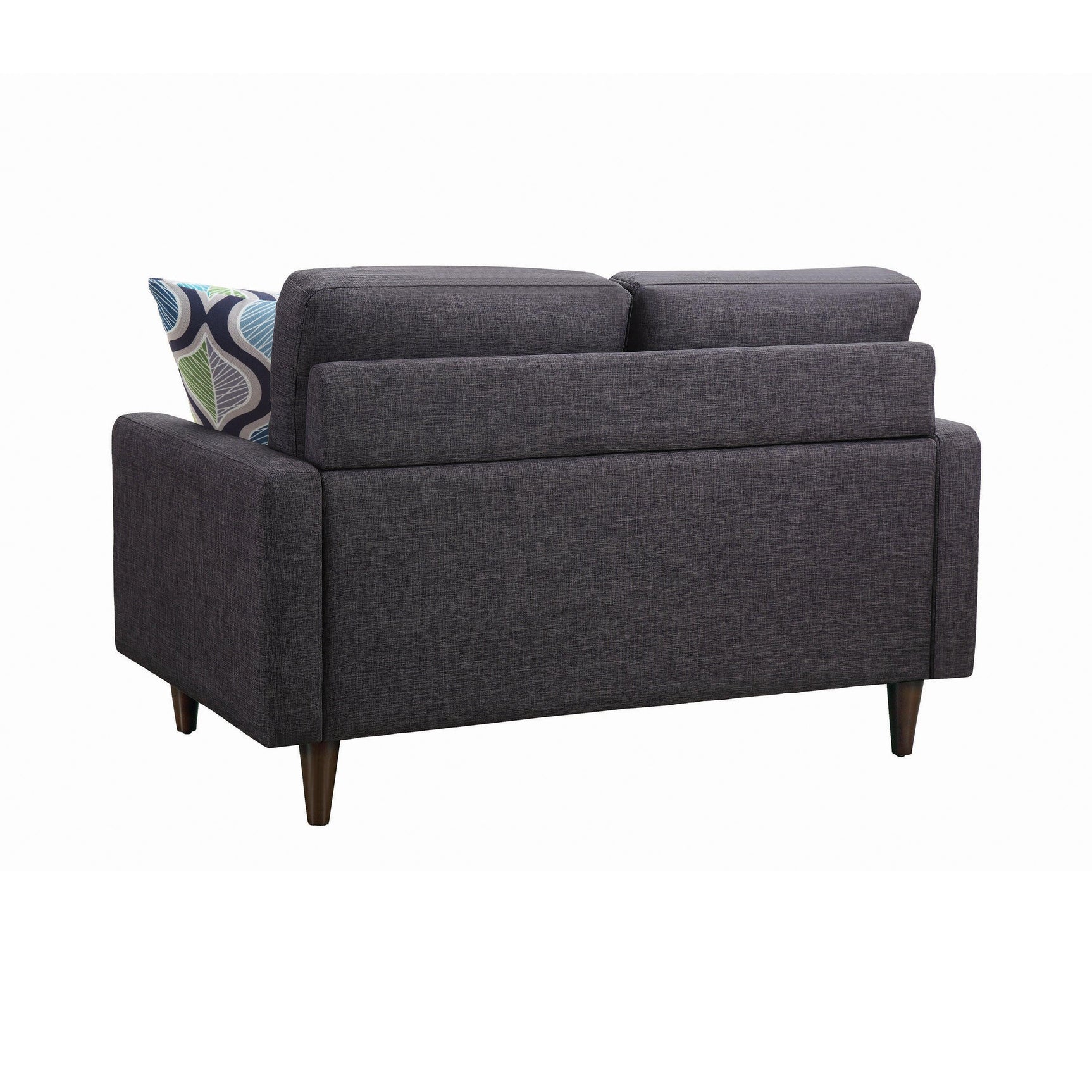 Watsonville Tufted Back Loveseat Grey - Ella Furniture