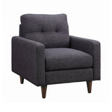 Watsonville Tufted Back Sofa Grey - Ella Furniture