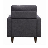 Watsonville Tufted Back Chair Grey - Ella Furniture