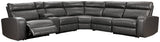 Samperstone sectional showing power recliner and USB port
