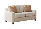 Christine Cushion Back Living Room Set Beige detail view