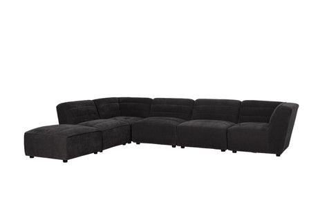 Sunny Square Ottoman showing stitching and fabric texture