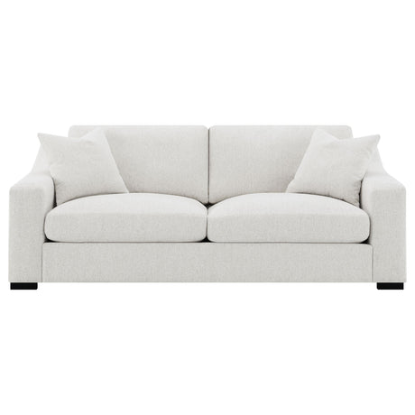 Ashlyn Sofa side view showing track arm design