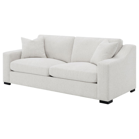 Close-up of Ashlyn Sofa fabric and cushioning