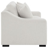 Ashlyn Fabric Upholstered Track Arm Loveseat Sand