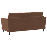 Detail of armrest and velvet fabric texture