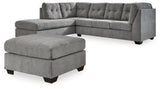 Room view presenting entire Marleton 2-Piece sectional and ottoman