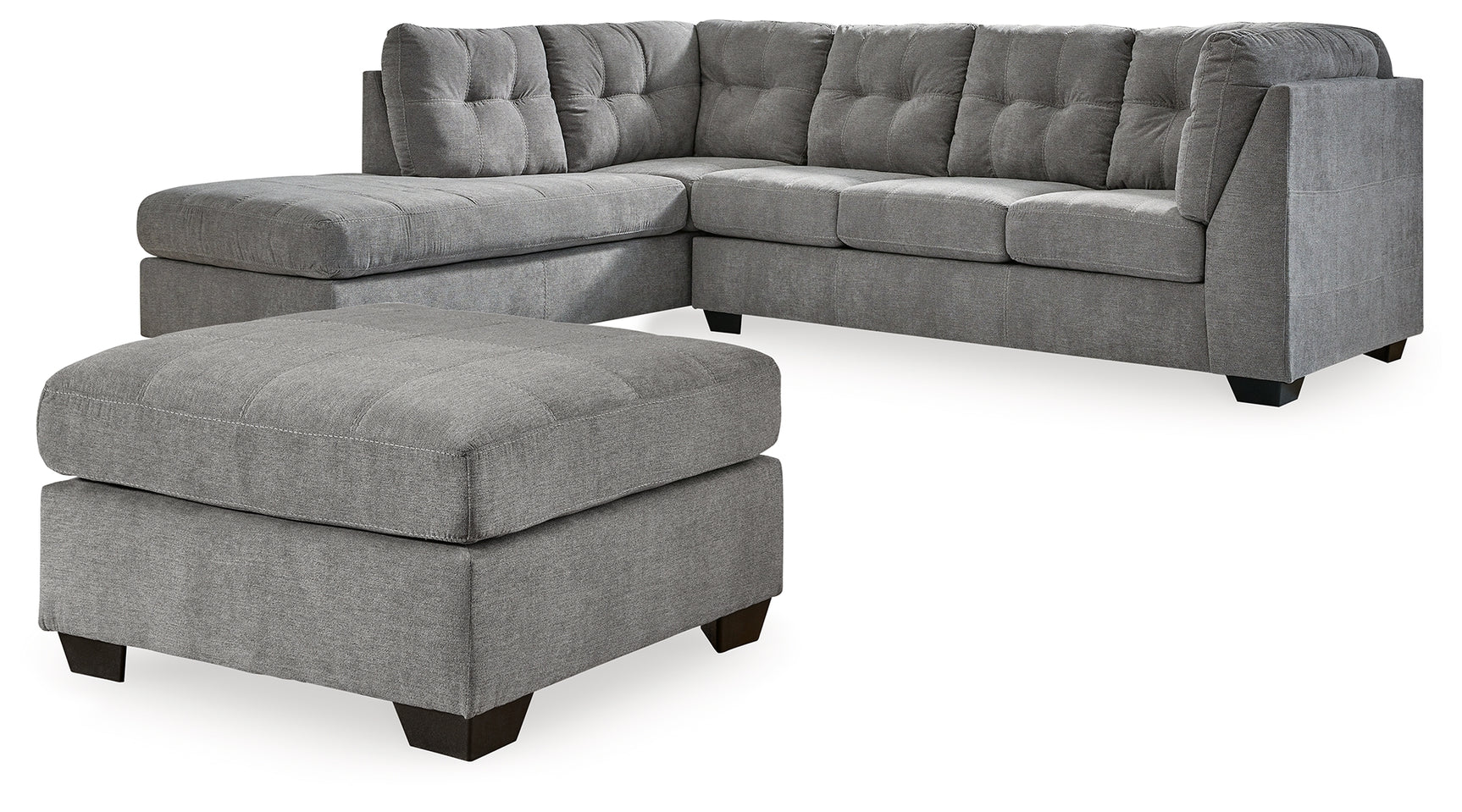Room view presenting entire Marleton 2-Piece sectional and ottoman