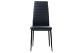 Close-up front view of chair upholstery and metal frame