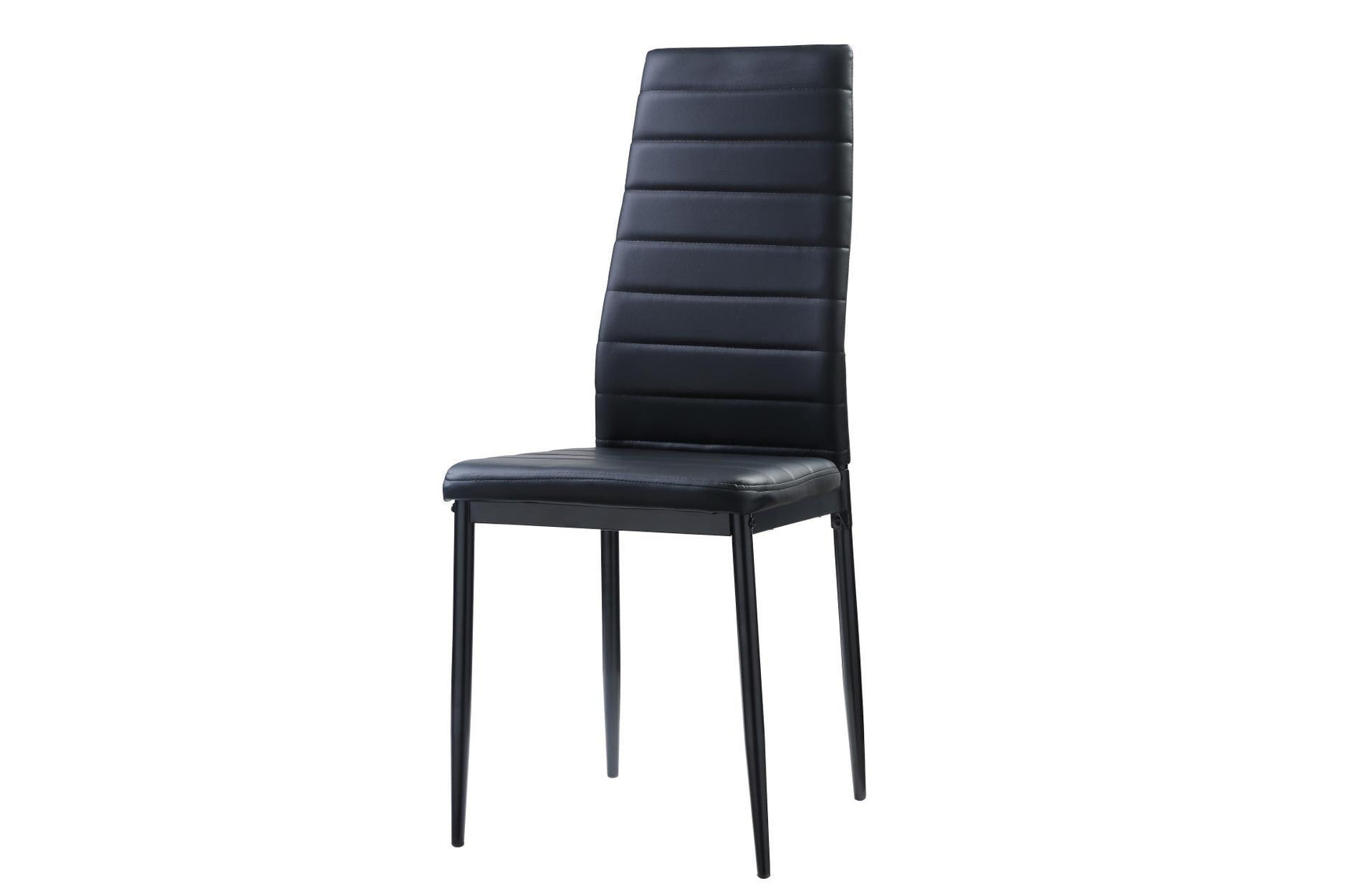 Side view of Florian dining chair and table base