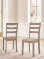 Harperfeld Natural/Gray Dining Chair — product view