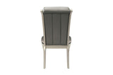 Dining table leg and chair leg view