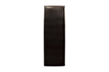 Dark brown faux leather texture close-up