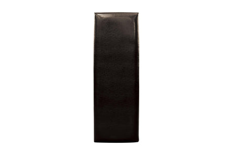 Dark brown faux leather texture close-up