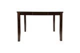 side view of Mantello solid wood dining table and chairs