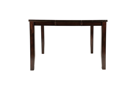 side view of Mantello solid wood dining table and chairs