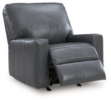Reclining position of Bolsena Admiral Leather Recliner chair