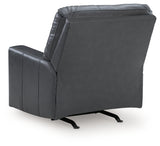 Back side of Bolsena Admiral Leather Recliner chair