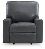 Front angle of Bolsena Admiral Leather Recliner chair