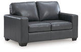 Bolsena Admiral Leather Loveseat