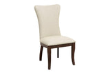room view of Oratorio Cherry White Fabric Rectangular Dining Room Set dining room furniture