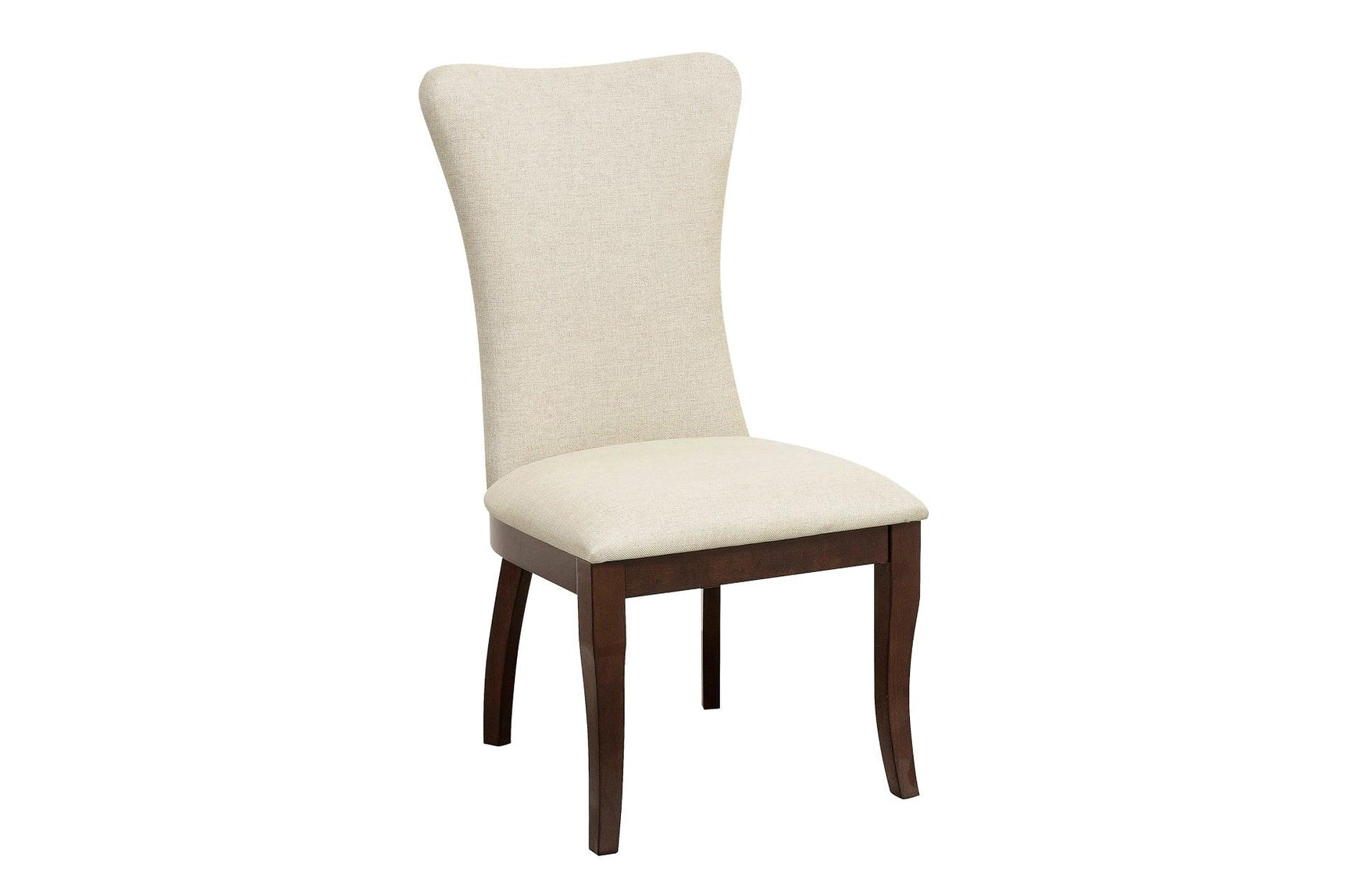 room view of Oratorio Cherry White Fabric Rectangular Dining Room Set dining room furniture