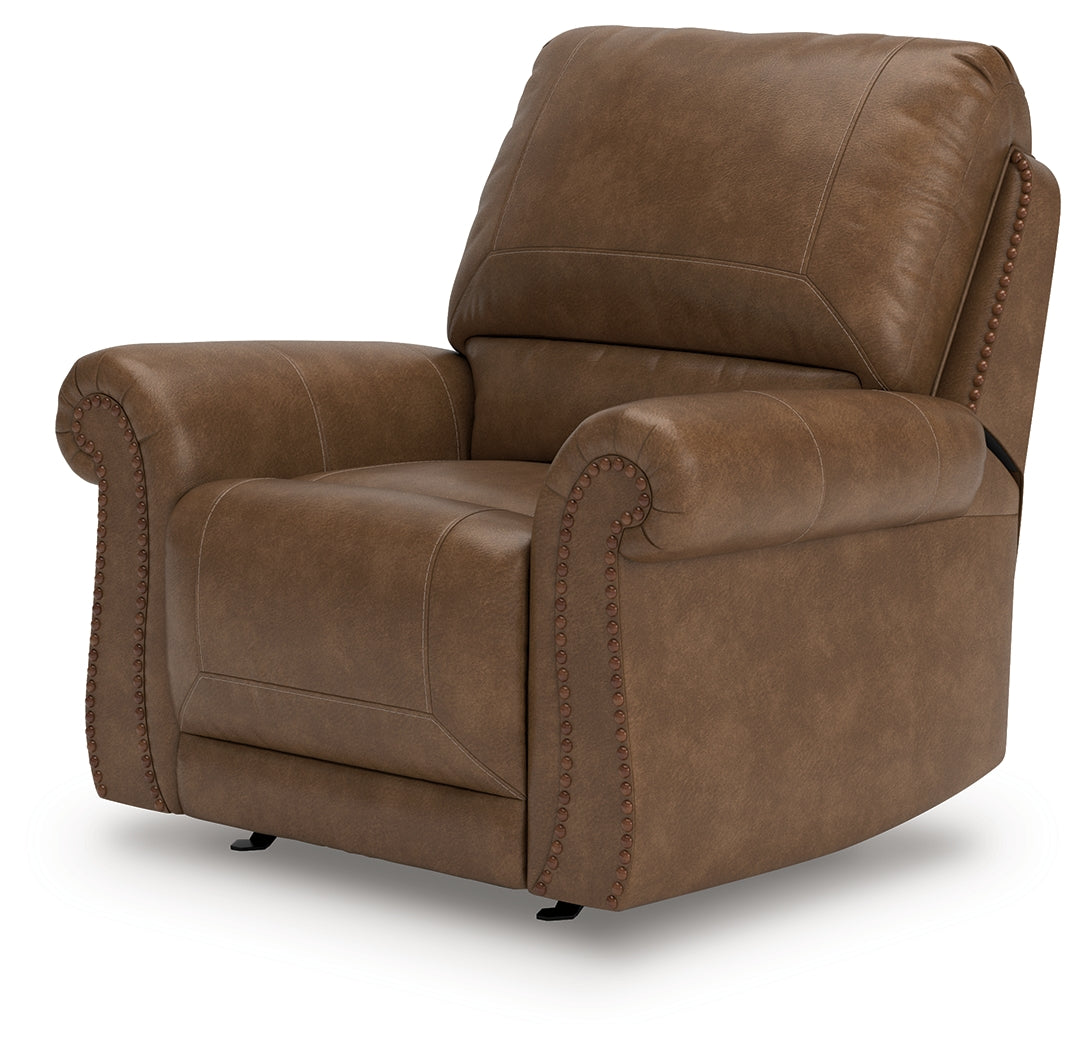 Alternate angle side view of recliner