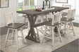 Amsonia White Gray Counter Height Dining Set main view
