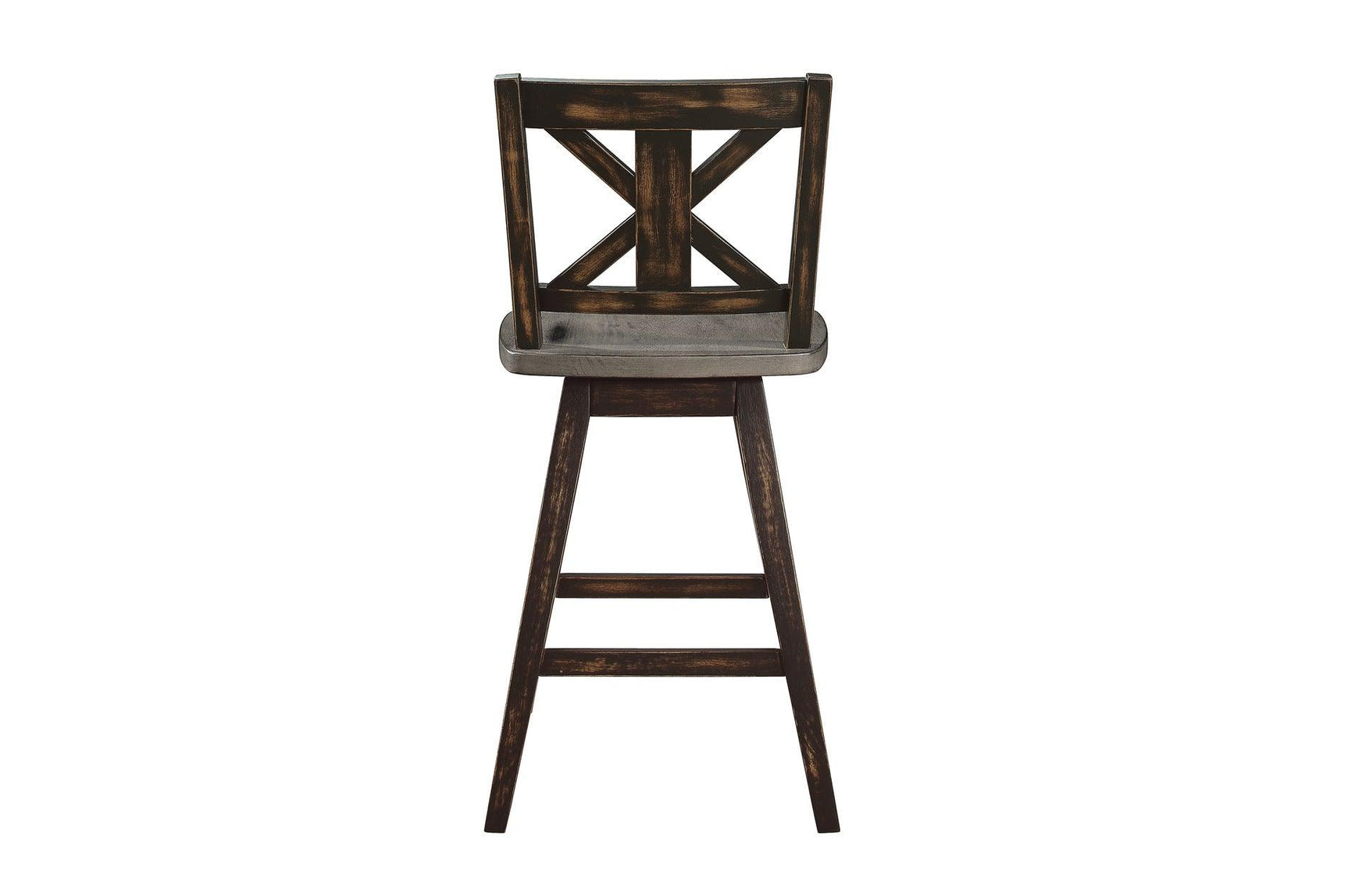 Dining chair side view with swivel feature