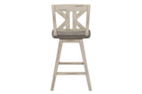 Back detail of Amsonia White Sand dining chair