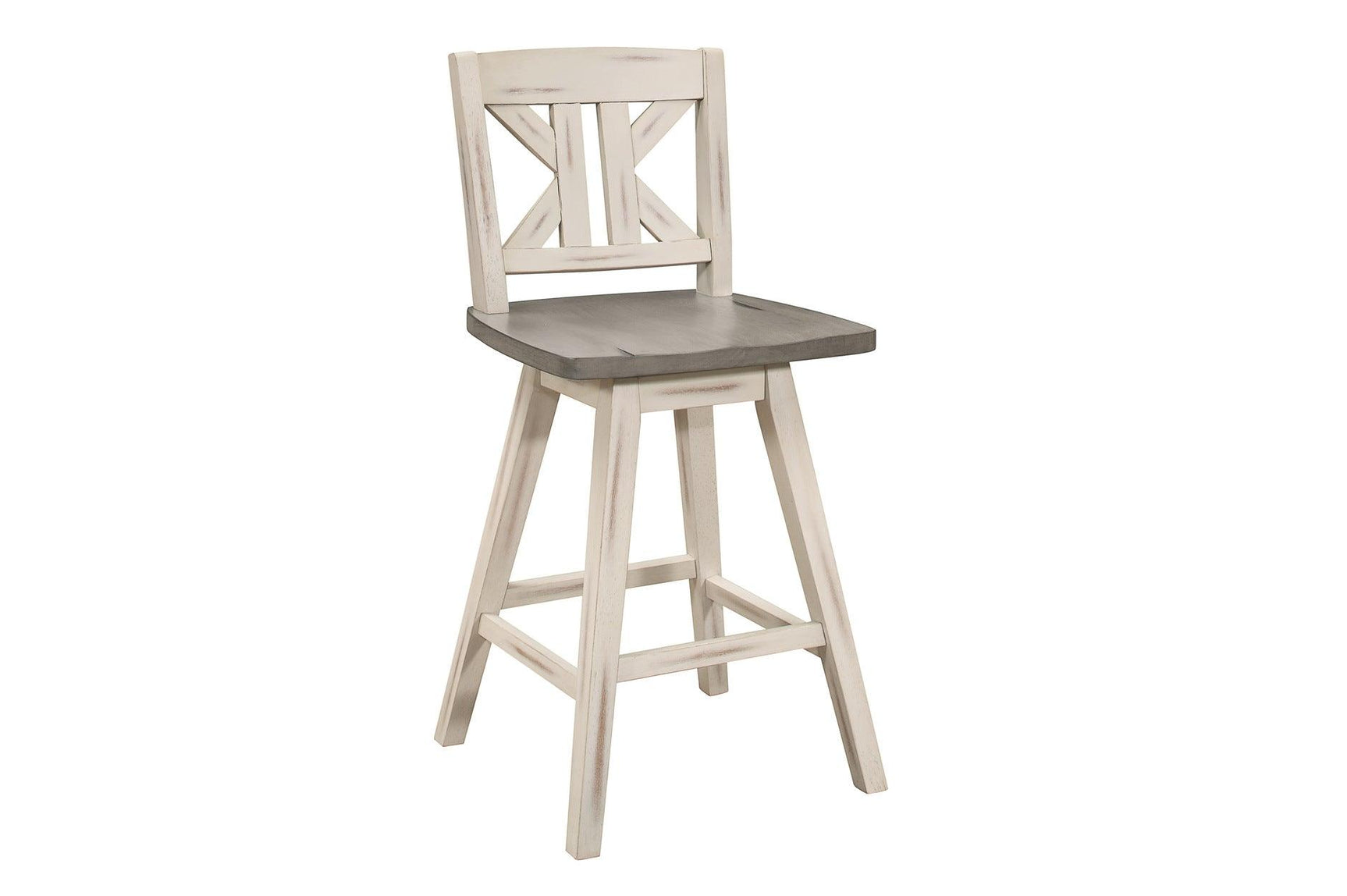 Amsonia White Sand dining set side view with chairs