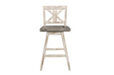 detail view of Amsonia White Sand Rectangular Counter Height Set furniture