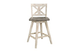 detail view of Amsonia White Sand Rectangular Counter Height Set furniture