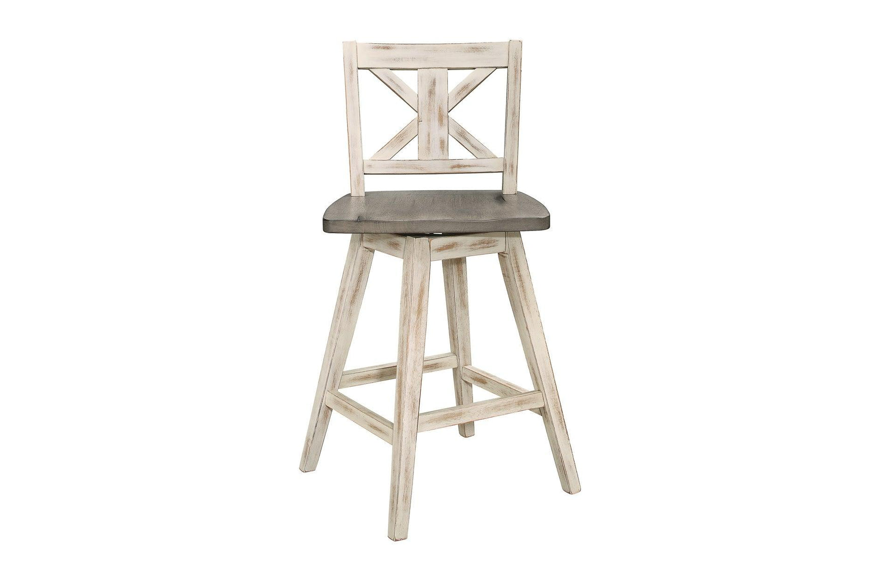 detail view of Amsonia White Sand Rectangular Counter Height Set furniture