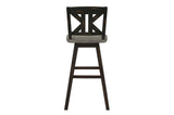Back view of Amsonia Gray swivel chair