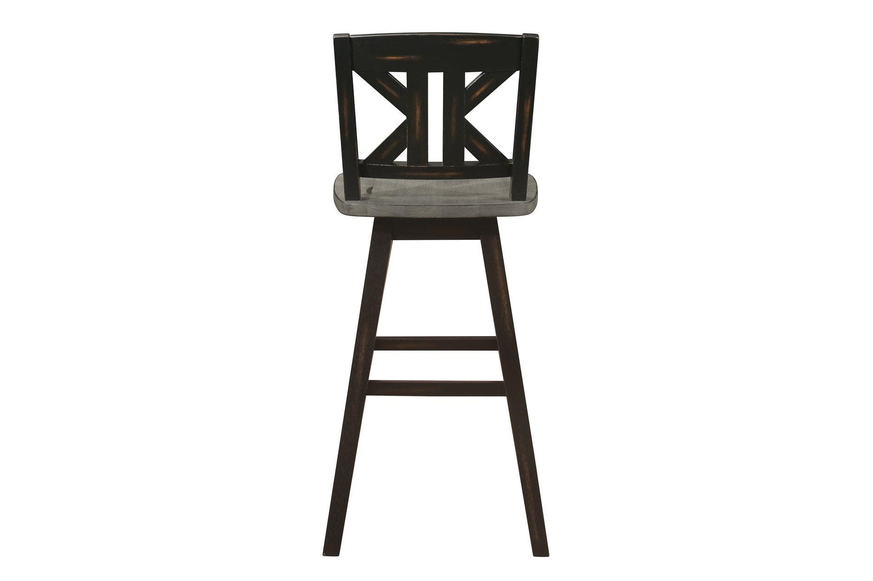 Back view of Amsonia Gray swivel chair