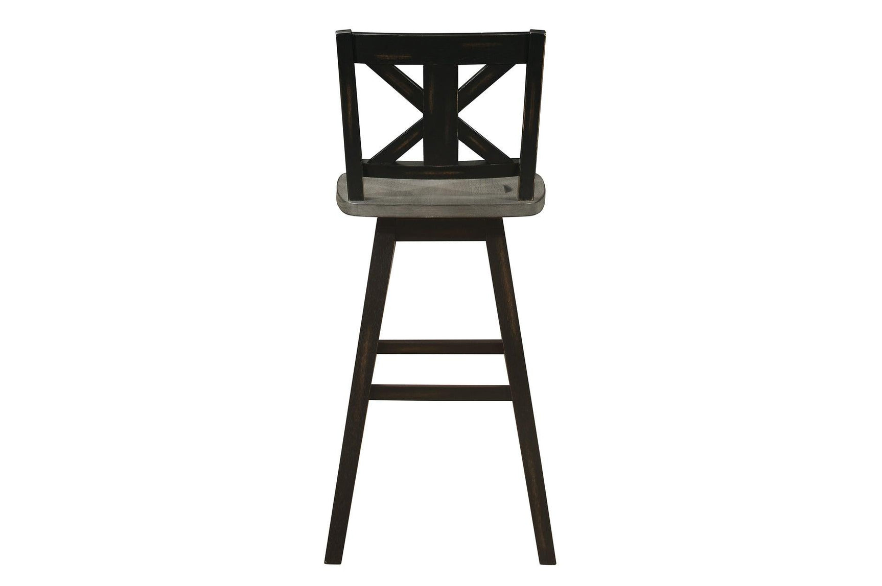 Back view of dining chair showing frame
