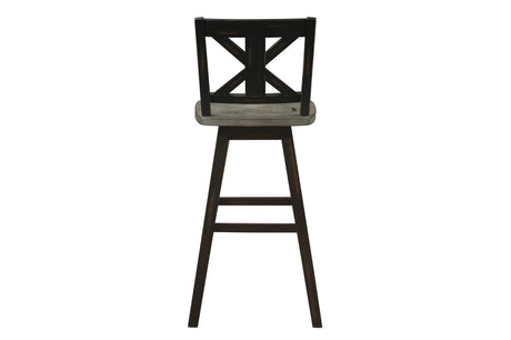Back view of dining chair showing frame